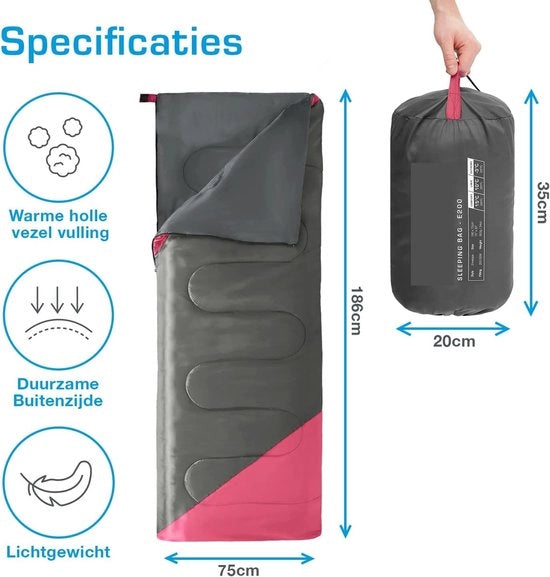 Sacco di sonno con imbottitura 200 GSM e copertura impermeabile – Modello di copertura premium