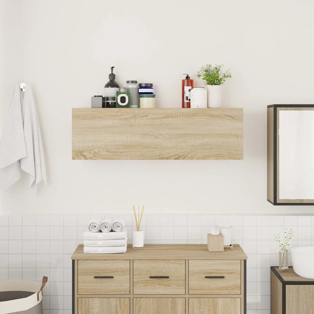 Mobile da Bagno Rovere Sonoma 100x25x30 cm in Truciolato 860096