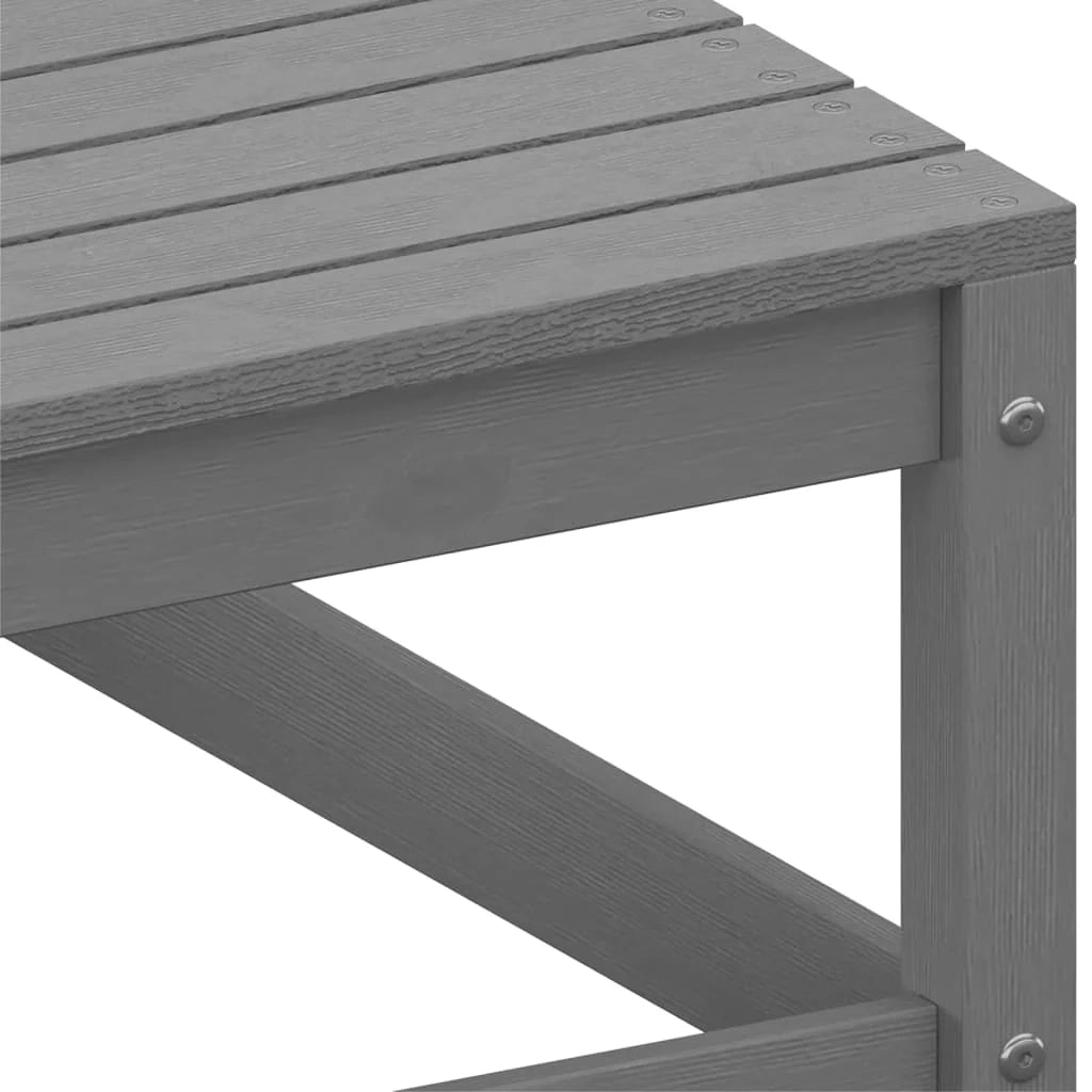 Divani angolari da giardino 2 pezzi legno massello di pino grigio 02_0013308