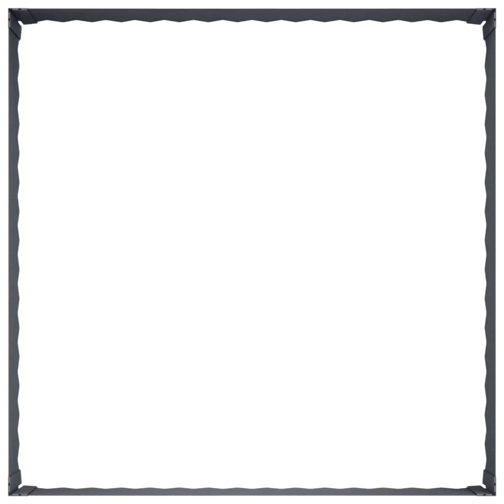 Bordura per Prato 100 x 100 x 35 cm Acciaio Antracite 8008977