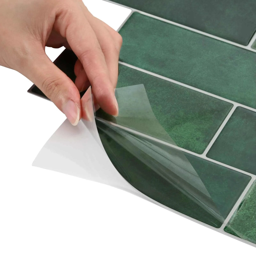 Piastrella subway 10 pz Verde Scuro 29 x 21 cm CFW2454048
