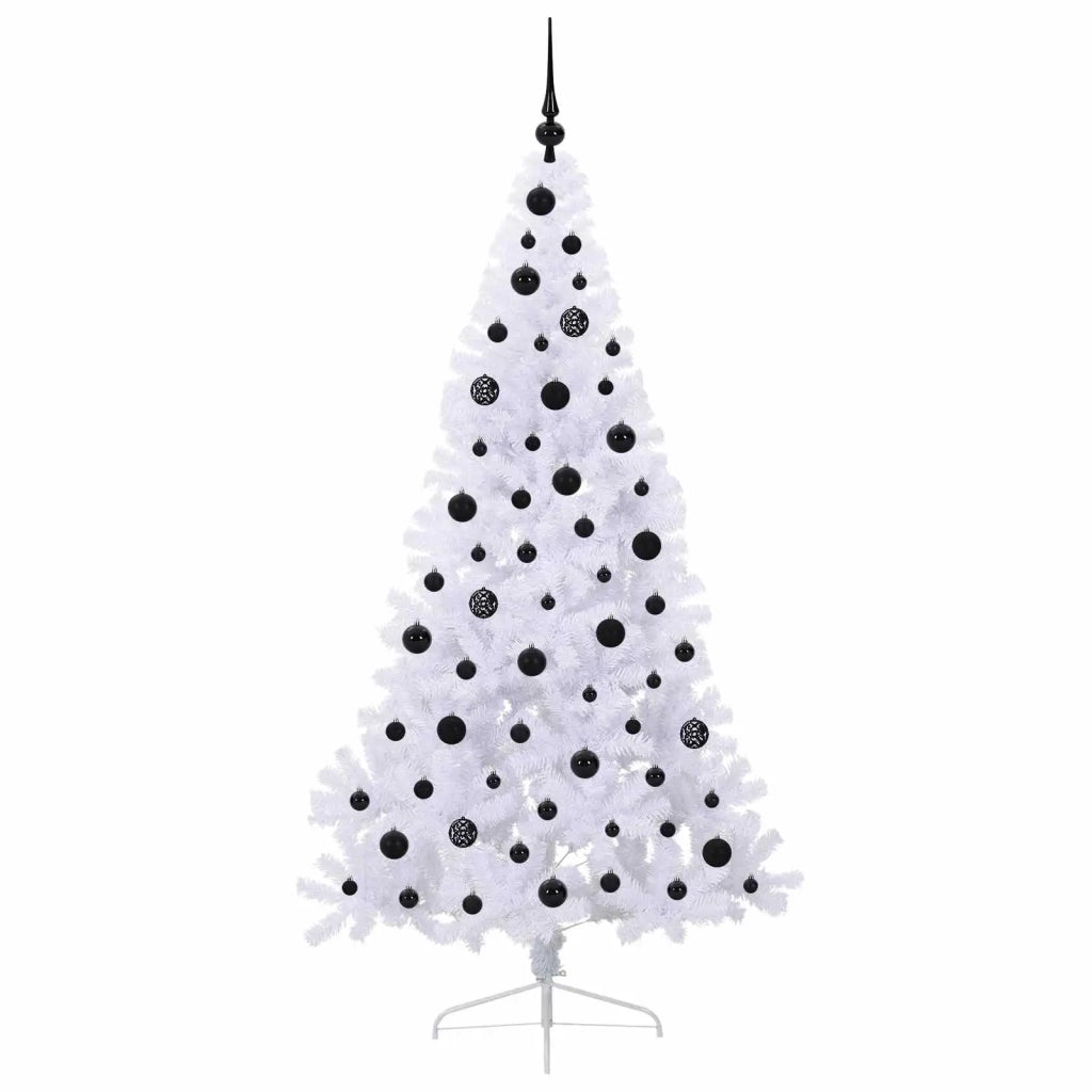 Albero di Natale artificiale Bianco 180 cm PVC e Acciaio 3426813
