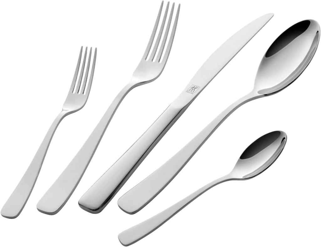 ZWILLING Set di 68 posate da tavola per 12 persone in acciaio inox 18/10 di alta qualità, opache, serie Greenwich