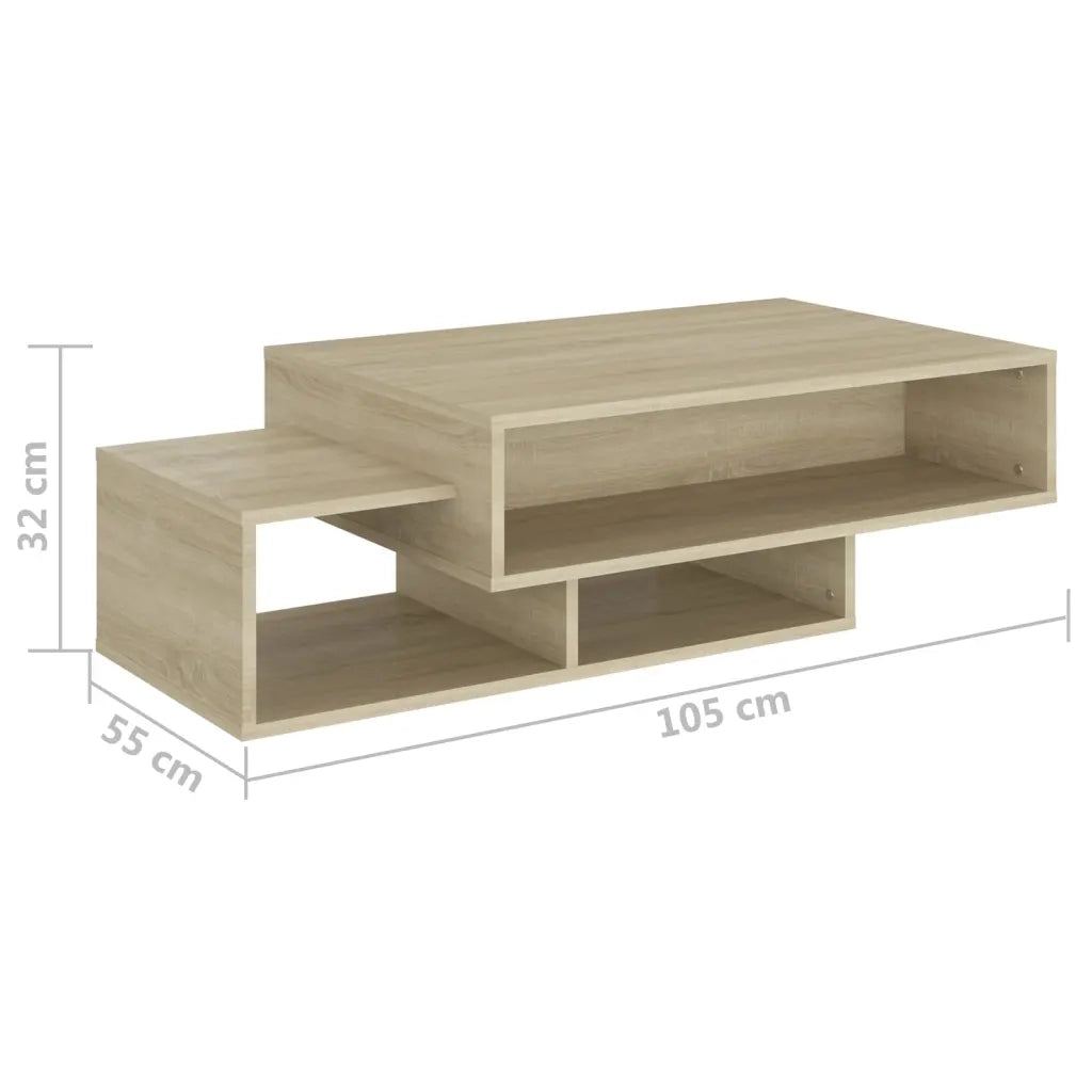 Tavolino da salotto | Tavolino da caff¨¨ | Tavolino da Soggiorno Rovere Sonoma 105x55x32 cm in Truciolato