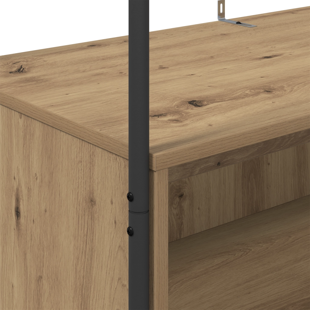 Appendiabiti con Mensole in Rovere 100x44x160 cm
