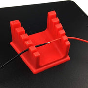 Stazione di saldatura, supporto per connettori, banco di lavoro, chiusura per stazione di saldatura in ABS, saldatura di cavi, chiusura fissa, attrezzo di saldatura, supporto per connettori, chiusura per dimensione, 3 pezzi rosso