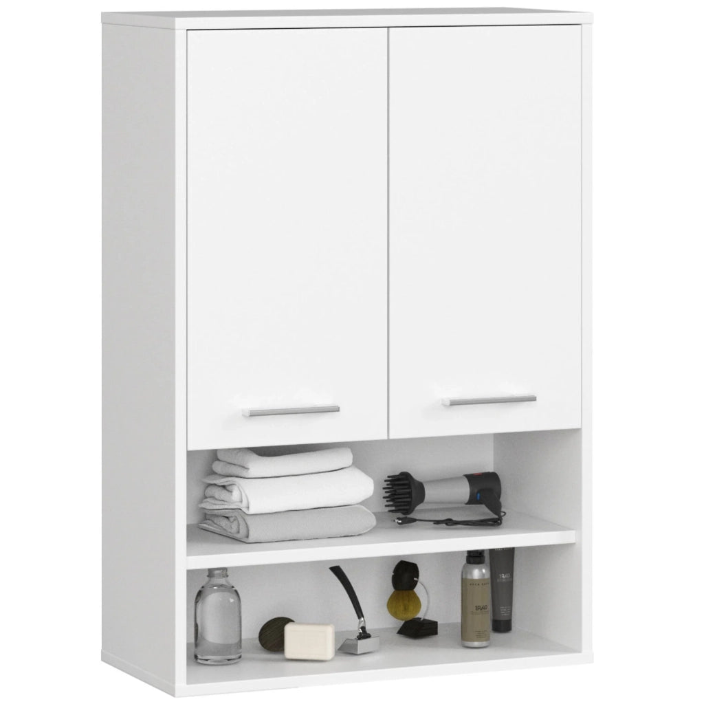 Mobile bagno sospeso AKORD FIN H934 W64 Bianco 2 ante 64x94x30 cm