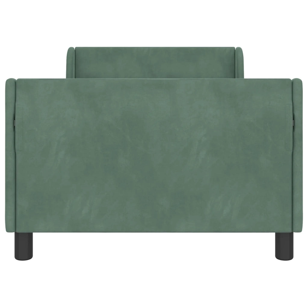 Struttura letto bambini con testata Verde Mare 90 x 200 cm
