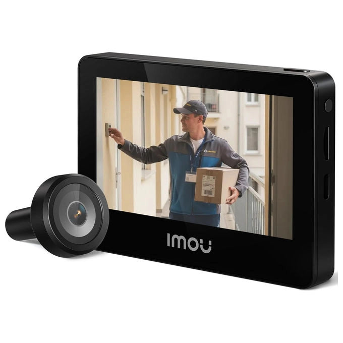 Imou VD1 Spioncino Digitale Wi-Fi 5 MP QHD schermo 4,3'' batteria 4800 mAh rilevamento AI 149° colore Nero
