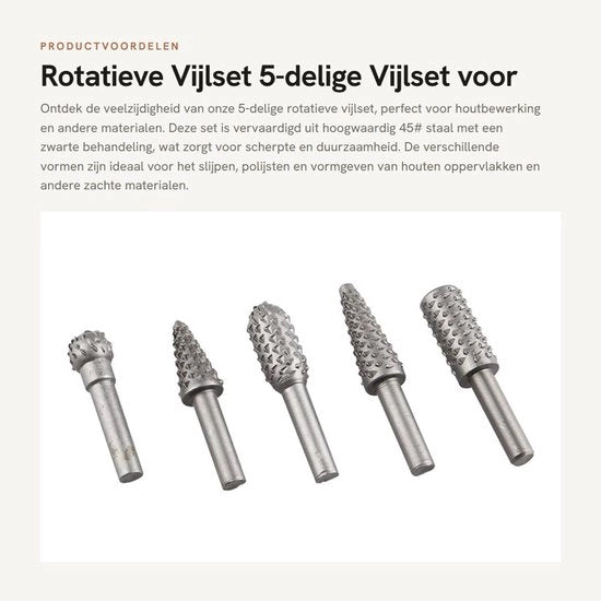Set di viti rotative 5 pezzi per lavorazione del legno - Ideale per raschiare e lucidare - Accessori per lavorazione del legno - Adatto per appassionati...