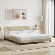 Giroletto-Struttura Letto Dover Crema 180x200 cm in Tessuto