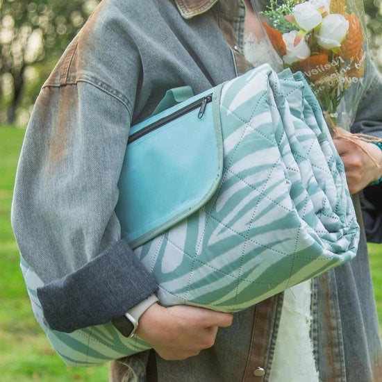 Decken impermeabile per picnic extra grande 3 strati - deken da bagno deken per campeggio - asciugabile macchina pieghevole tappeto per picnic - verde scandinavo