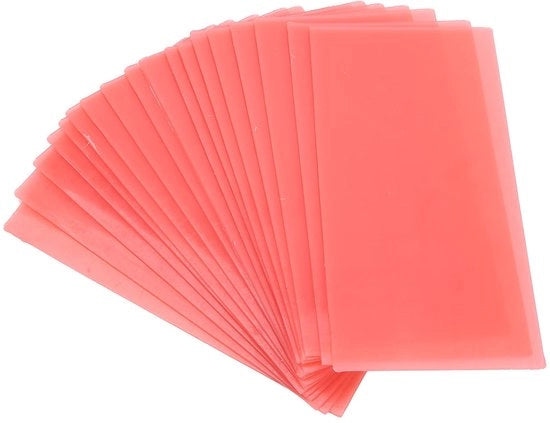 Cera ortodontica per placche - 18 pezzi - Materiale di supporto odontoiatrico - Manutenzione - Rosso