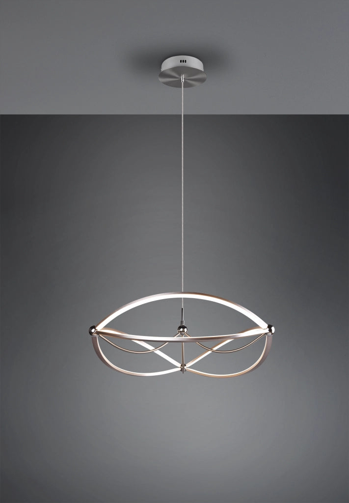 Lampada a Sospensione Interno Ellissi Acciaio 62 cm Charivari GD Trio GD Trio