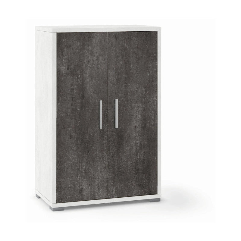 Mobile 2 Ante Kit Ossido Bianco cm 71x41x110h - Sarmog