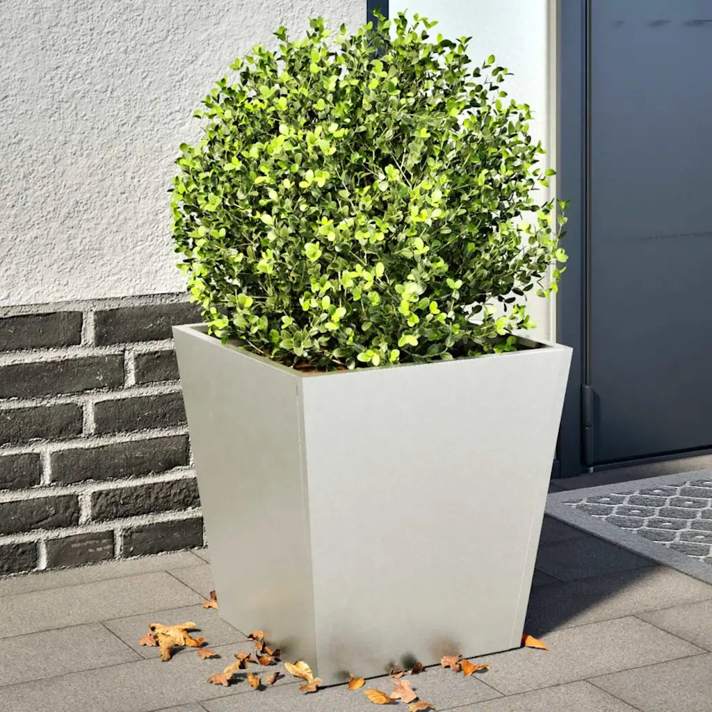 2 pz Fioriere | Cassetta per fiori | Vaso da Giardino 40x40x40 cm in Acciaio Inox
