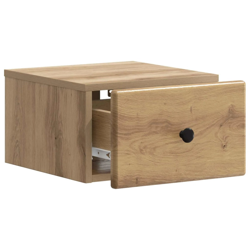 Mobiletto da notte a muro Rovere Artigianale 34,5 x 33 x 20 cm 899123