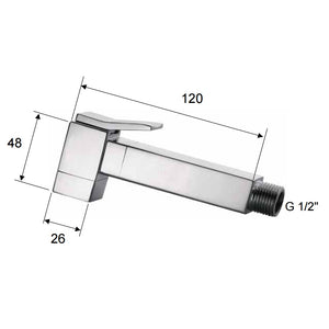 Doccetta bidet pulsante quadra - serie sq