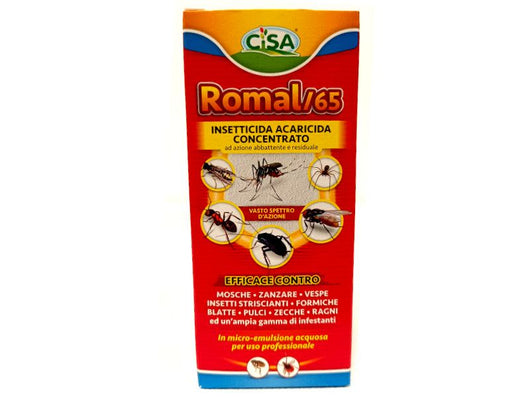 Insetticida liquido concentrato Romal/65 Cisa disinfestazioni 250ml 1lt 5lt - 250 ml