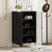 Mobile per scarpe ALKMAAR 59,5 x 39,5 x 90 cm Nero 896206