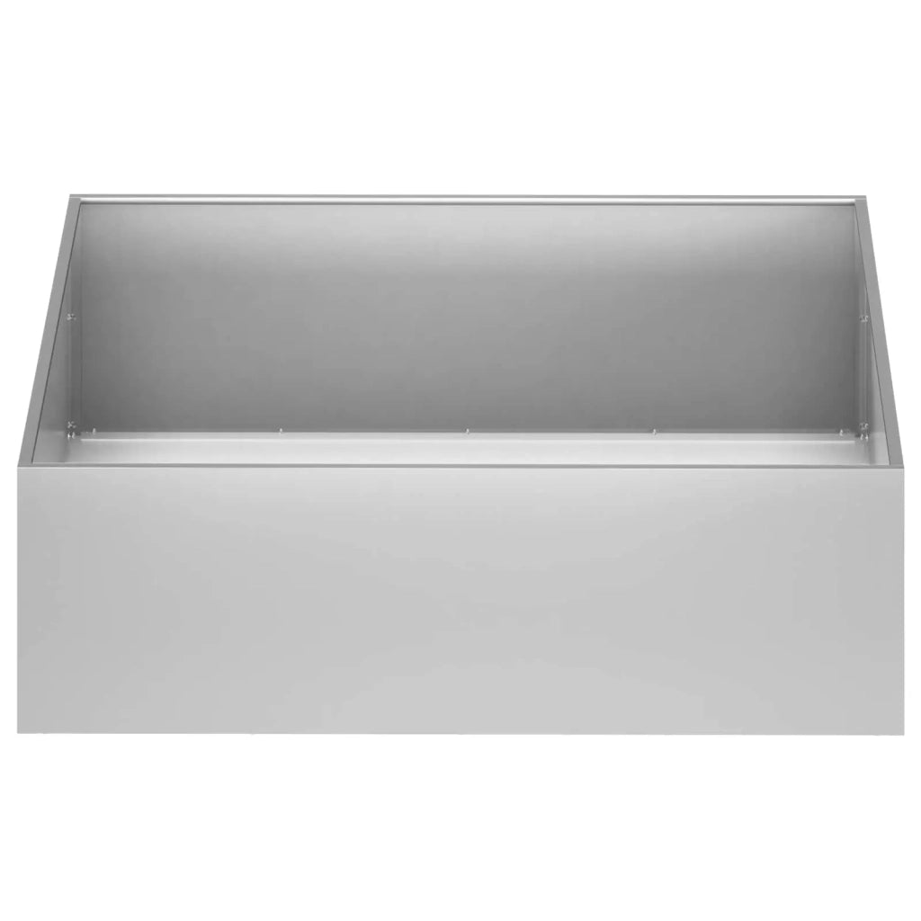 Vaso da giardino 2 pz Argento 80 x 80 x 30 cm Acciaio zincato 8005075