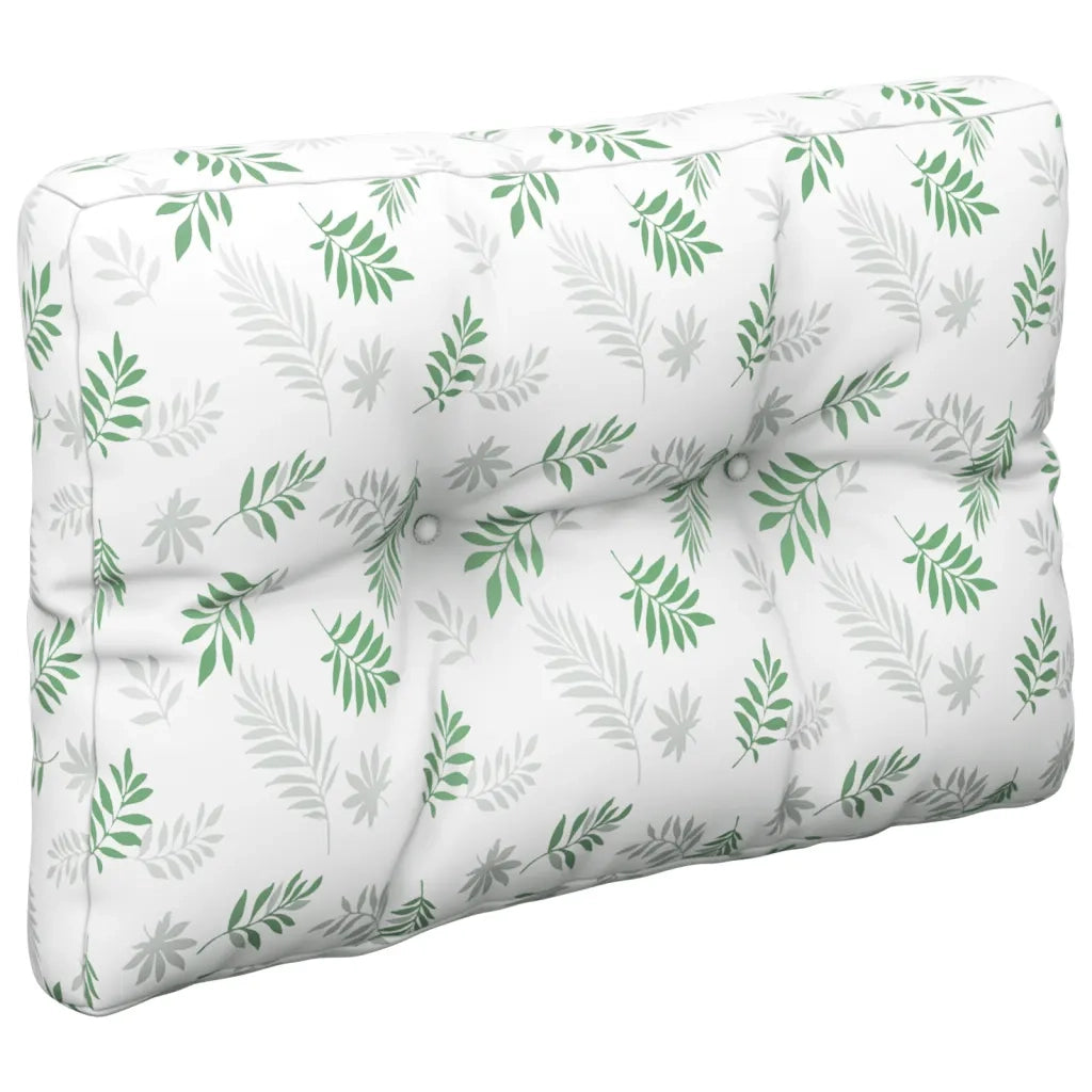 Cuscini per Pallet 2 pz Motivo a Foglie Tessuto 360685