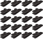 20 pezzi - Clip per Tenda - Clip per Luifel - Fermo Luifel a Fermo Forte - Clip per Luifel da Campeggio - Clip per Zeppa - Adatto per Luifels, Campeggio, Luifeli per Caravan, Clip per Cavo Bungee - Nero
