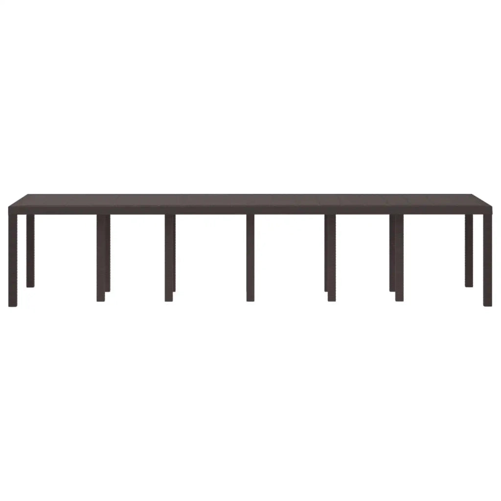 Tavolo da Giardino Marrone 350 x 100 x 74 cm polyrattan 3378525