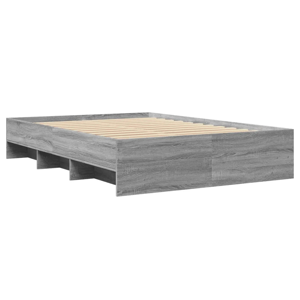 Giroletto-Struttura Letto Grigio Sonoma 140x190 cm in Legno Multistrato 268130