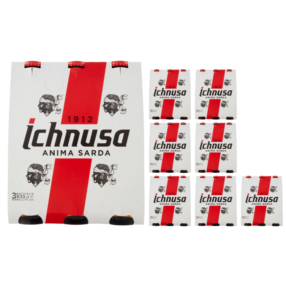 Ichnusa birra anima sarda confezione 24 bottiglie da 33 cl