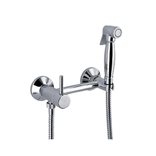 Kit idroscopino tondo in ottone rubinetto miscelatore e flessibile 120cm Sphera