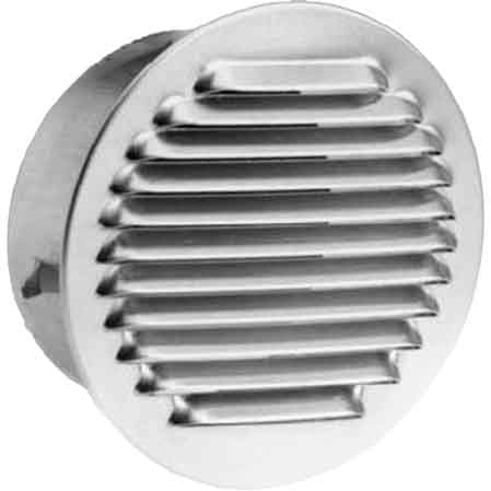 GRIGLIA DI AERAZIONE IN ALLUMINIO INCASSO Ø 150 mm