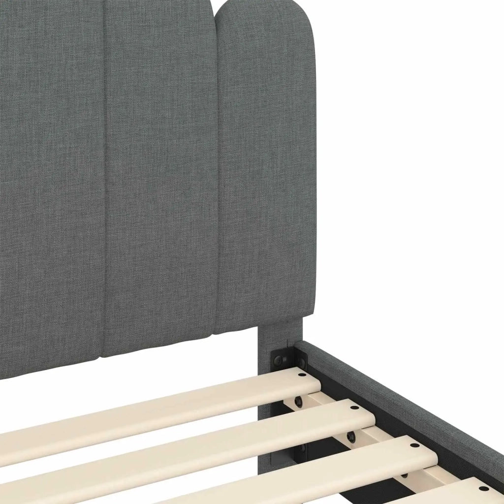 Struttura letto bambini con testata-Giroletto per bambini Grigio Scuro 80 x 160 cm 742225