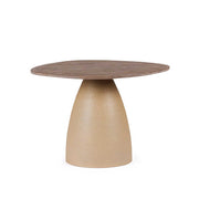 Tavolo Rotondo in Legno con Base Conica Nera 140 cm - FRANKLIN