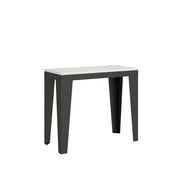 Consolle allungabile 90x40/300 cm Flaris Evolution Bianco Frassino telaio Antracite