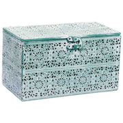 Scatola in metallo verde 20.5x12.5x11.5h cmh cm