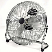 Trade Shop - Ventilatore 3 Pale In Alluminio Oscillante Diametro 35 Cm 120w Stand In Metallo -