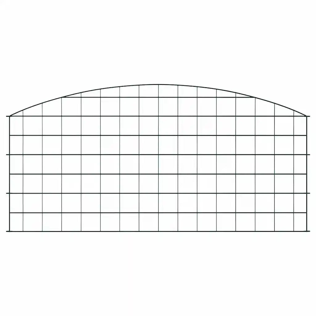 Set di Recinzione per Stagno 5 pcs Verde 100 x 50 cm Acciaio 42017313