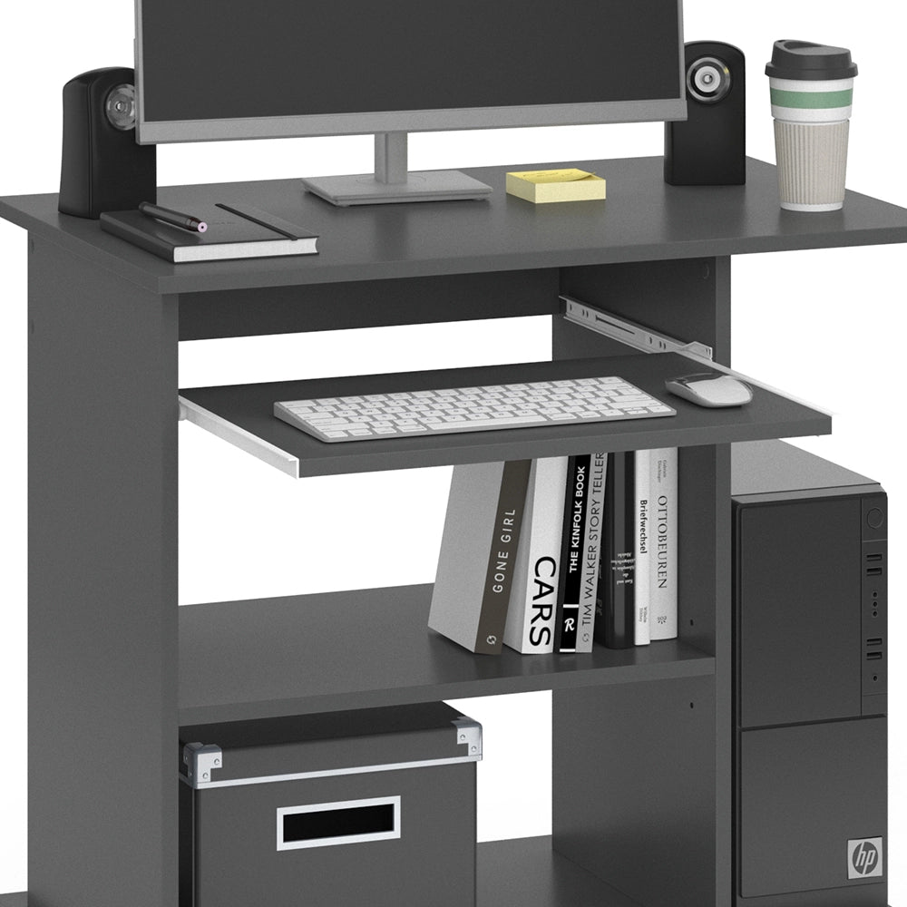 Vicco Scrivania con ruote Antracite 80 x 50 cm