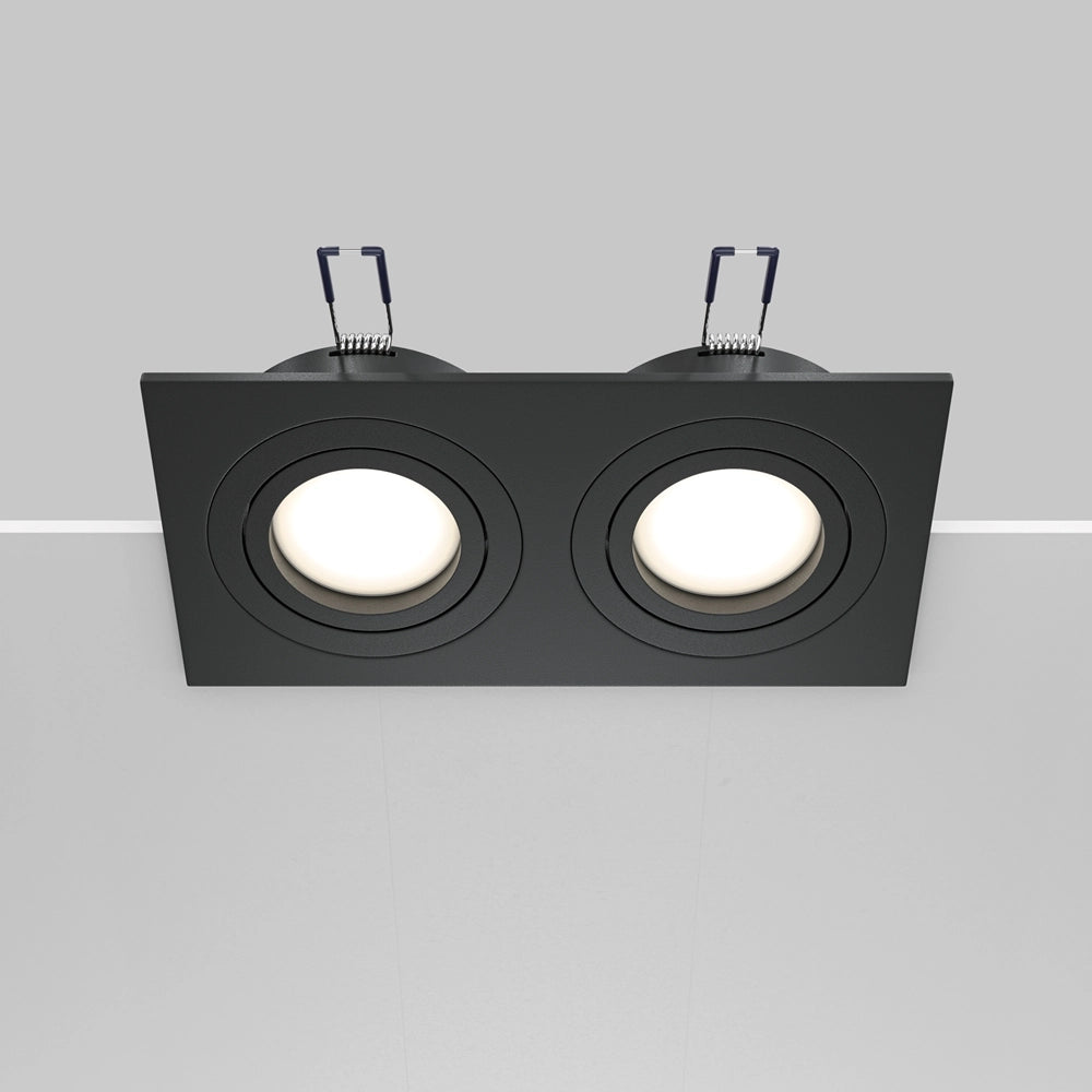Faretto incasso soffitto Maytoni Atom DL024 2xGU10 nero