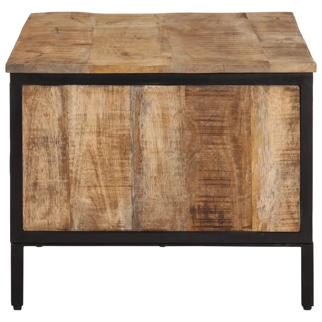 vidaXL Tavolino da Salotto 80x50x40 cm Legno Massello di Mango Grezzo