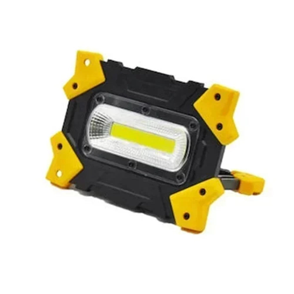Trade Shop - Lampada Faretto Da Lavoro Cantiere A Led Batteria Ricaricabile Portatile 4500mah Q-gz10w -