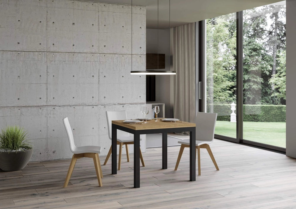 Tavolo Allungabile 90-180x90x80-78 cm Everyday Libra Quercia Naturale