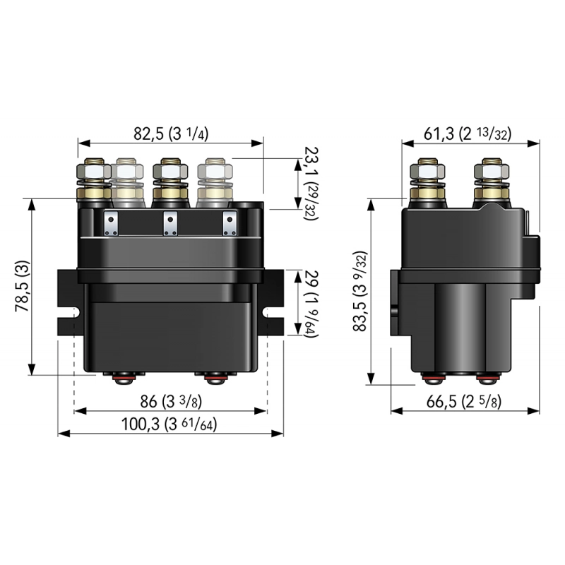 TELERUTTORE 4 TERMINALI 12V