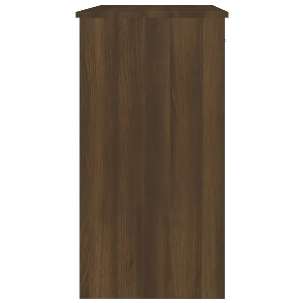 Scrivania Rovere Marrone 80x40x75 cm in Legno Multistrato 815476