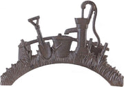Sostegno per parete in ghisa, 29 x 18,5 x 14 cm, supporto per parete in metallo, stile antico
