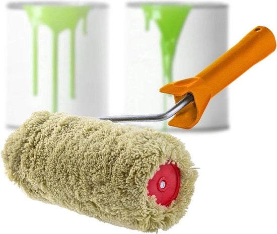 Roller per pareti, accessori per verniciatura per pareti e facciate - vernice per facciate, roller per facciate con manico in plastica, roller per verniciatura, roller - 20cm