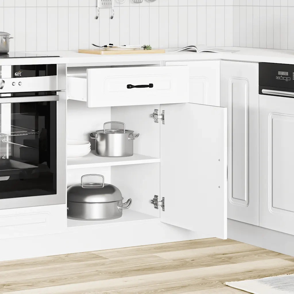 vidaXL Base da Cucina Kalmar Bianco in Legno Multistrato