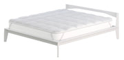 Topper Matrimoniale Trapuntato 300 gr/mq con Elastici Fancy Bianco