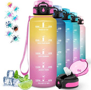 Sportdrinkfles in Rietje 1,5L per adulti attivi - Ideale per bicicletta, yoga e camminata